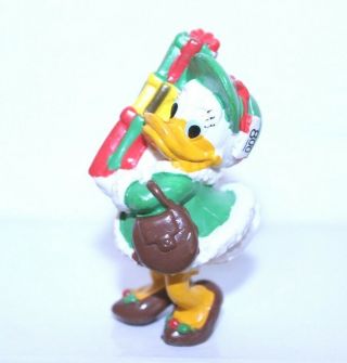 Rare Disney Ducktales Daisy Duck Christmas Shopping Pvc Figure By Applause 1986
