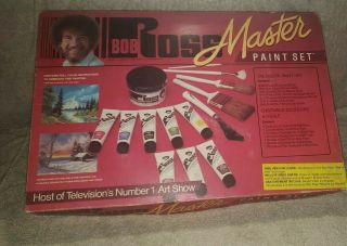 Vintage Bob Ross Master Paint Set 018918065103 Collector 