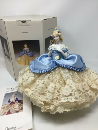 Vintage 1989 Goebel Jenny Lind Tea Cozy Porcelain Doll Germany Limited Edition