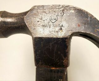 Vintage Stanley " Sweetheart " Claw Hammer Made In U.  S.  A.  Label Remnants,