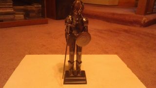 11 " Vintage Detailed Medieval Metal Knight Suit Of Armor Statue Toy Figure Decor