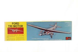 Vintage Sterling Models Rubber Powered Ford Tri - Motor Airplane Kit -