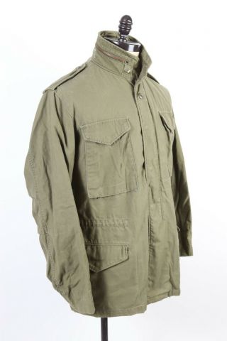 Vintage 70s M - 65 Og - 107 Us Army Field Coat Jacket Usa Mens Medium Long