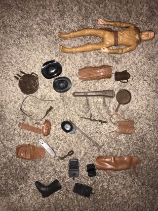 Vintage Marx Johnny West With Some Accessories " Best Of The West " Action Figure