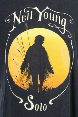 Vintage 90s Neil Young Solo Rock Tour T - Shirt Usa Mens Size Xl