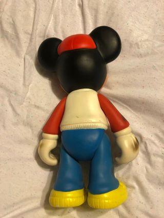 Vintage Mickey Mouse Plastic Baseball Action Figure Toy 2