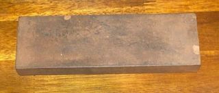Vintage Wet Stone Sharpening Stone Tool Red (brick Color)
