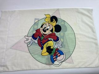 Vintage Disney Mickey Minnie Mouse Dancing Movie Star Standard Pillow Case Usa