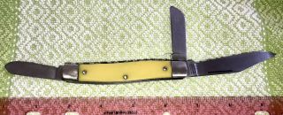 Vintage Ranger Colonial Prov.  Usa 3 Blade 4 " Stockman 933 Pocket Knife