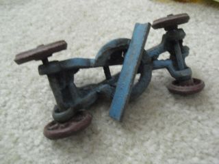Unique Vintage Cast Iron Consturction Road Grader Toy 4 