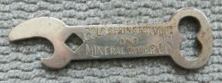 Pre Prohibition Cold Spring Brewing & Mineral Water Beer Bottle Opener Minnesota