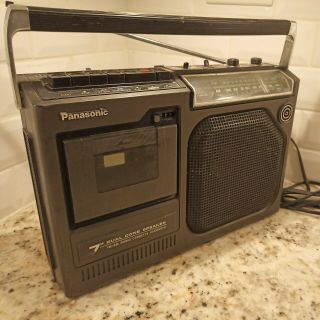 Panasonic Rq - 548s Vintage Boombox Cassette Radio 7 " Dual Cone Speaker