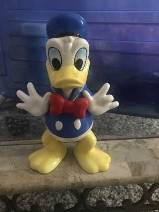 Vintage Disney Ceramic Porcelain Figurine - Donald Duck - 9 " - Japan
