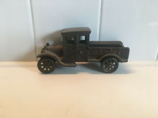 Cast Iron Pick Up Truck 5 1/2 Inches Long Rare Double Window