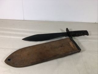Vintage Wwi Us Army Bolo Knife Mod 1917 Plumb Phila 1918 With Case