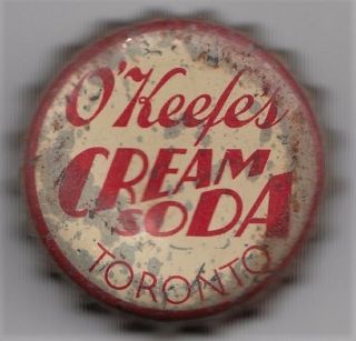 O’keefe’s Prohibition Era Soda – Cork Lined Crown – Cream Soda – Toronto,  Canada