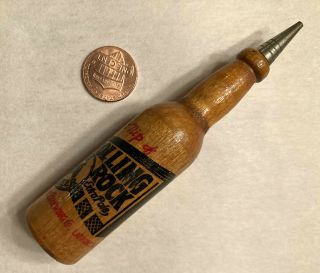 Vintage Wooden Rolling Rock Beer Mechanical Pencil Latrobe Brewing 1940s