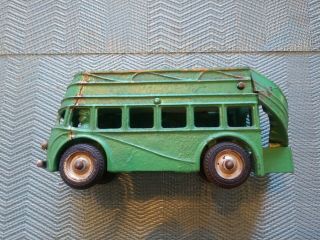 Arcade 318 R Green Double Decker Cast Iron Bus