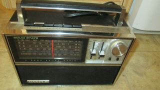 Vintage Candle Solid State Police Emergency Shortwave Radio Ac/dc 5 Band Tk - 1849
