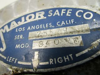 Vintage Major Safe Company Floor Safe Cover W Combination Lock Round 3