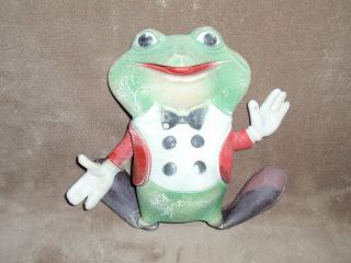 Vintage Rempel 1948 9 " Froggy The Gremlin Squeeze Toy Frog Ed Mcconnell Squeaks