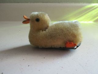 Antique Schuco Mohair Friction Duck - Rare