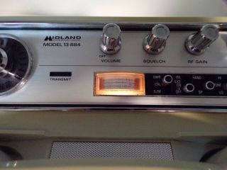 Vintage 1976 Midland 13 - 884 CB radio telephone 23 channel 450 3