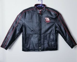 Vintage Dale Earnhardt Sr The Intimidator Leather Jacket Size Medium