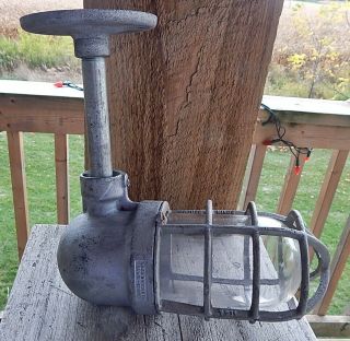 Vtg Crouse Hinds Explosionproof Light Fixture