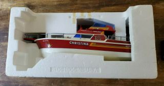 Vintage Nikko Radio Contol Christina Speed Cruiser With Remote Boat