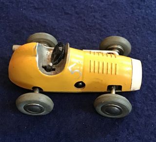 Schuco Micro Racer 5 Yellow 1042 Made In Western Germany Metal Missing Wind.