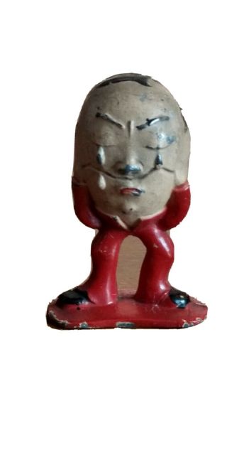 Vtg 1930’s Tommy Toy Hollow Cast Metal Nursery Rhyme Figure - Humpty Dumpty.  Rare