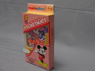 Tomy Pocket Mate Mickey Pokepachi Walt Disney Mini Board Game Box Japan PM3 2