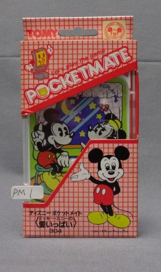 Tomy Pocket Mate Mickey And Minnie Walt Disney Mini Board Game Box Japan Pm1