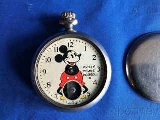 1932/1933 Walt Disney Ingersol Mickey Mouse Full Size Pocket Watch