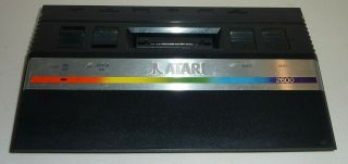 Vintage Atari Jr 2600 Console Cx - 2600 1986 Long Rainbow Second Release