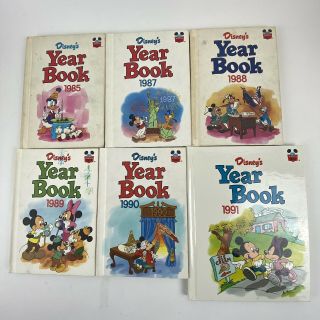 Disney’s Year Book 1985 - 1991 Missing 1986 - 6 Volumes Total