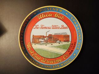 Vintage Advertising Utica Club Beer Tray West End Brewing Company -