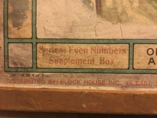 Antique1900 ' s Richter Union Building Blocks Play Set In Wood Box Almost Complete 3