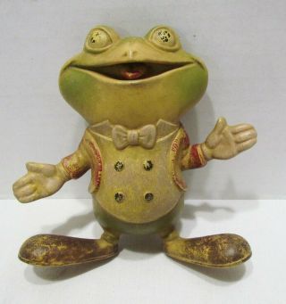 Rempel Froggy The Gremlin Squeeze Toy Figure 1948 Vintage Rubber Still Squeaks