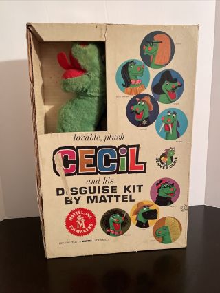 Vintage Cecil And His Disguise Kit By Mattel - 1962 Pn 738 - See Details