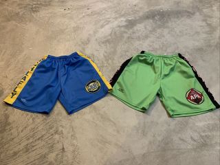 2 Schlafly Beer Brewery St Louis Lacrosse Wear Drifit Shorts Mens Large L Rare