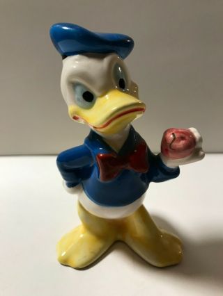 Vintage 5 " Donald Duck Ceramic Figurine Walt Disney Prod.  (japan)