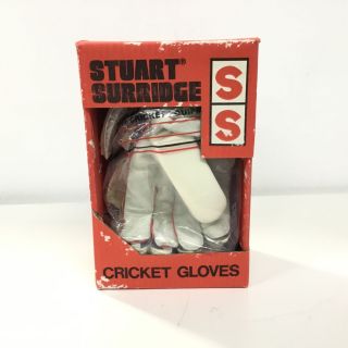 Vintage Ss Stuart Surridge Leather/cotton Cricket Right Hand Batting Gloves 404
