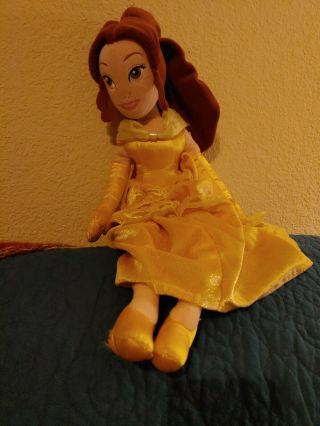 Disney Store Belle Beauty & The Beast Plush Doll 20 "