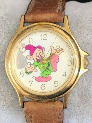 Vintage Disney Store Exclusive Snow White Seven Dwarfs Watch Battery