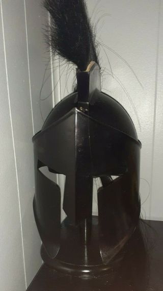 Spartan Wearable Helmet Medieval Greek Armour Costume Knight Halloween W/ Stand