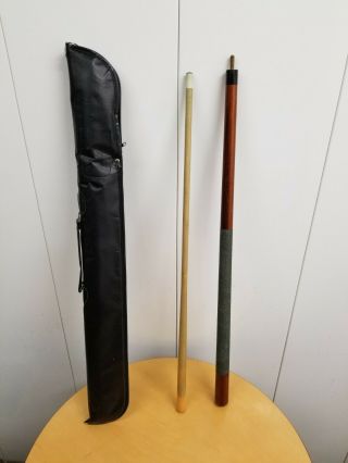 Vintage Viking Pool Cue Made In Usa Billiard Pool Cue Stick With Case