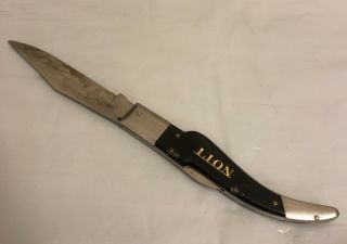 Vintage Stainless Steel Lion Folding Knife Japan