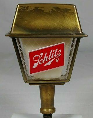 Old Schlitz Beer Tap Knob Handle Figural Lantern Shaped Milwaukee Wisconsin Wi